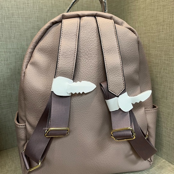 London Fog Dusty Pink Quilted Backpack BNWT - Picture 3 of 11